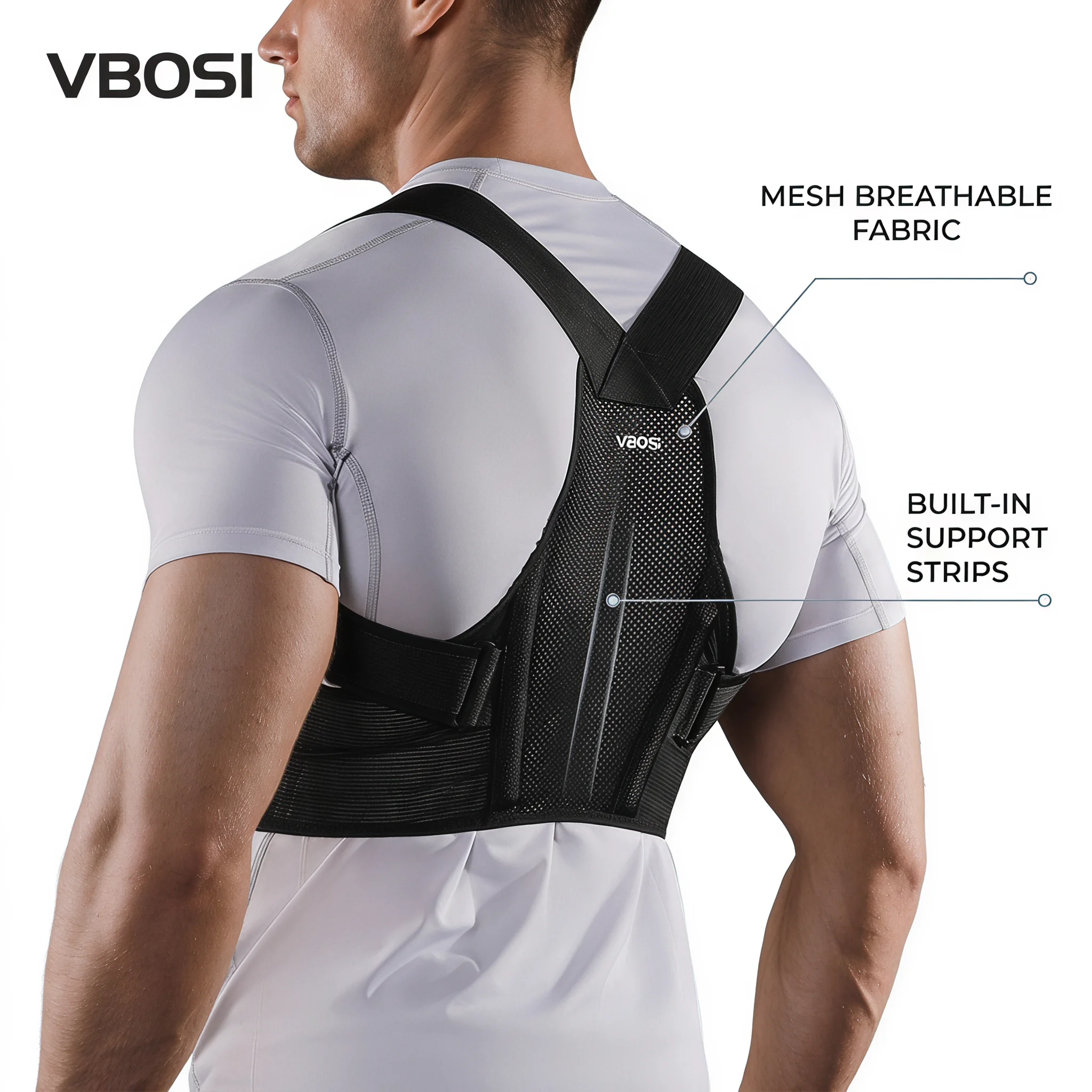 Posture Corrector Back - Penyangga Postur Tubuh VBOSI yang Dapat