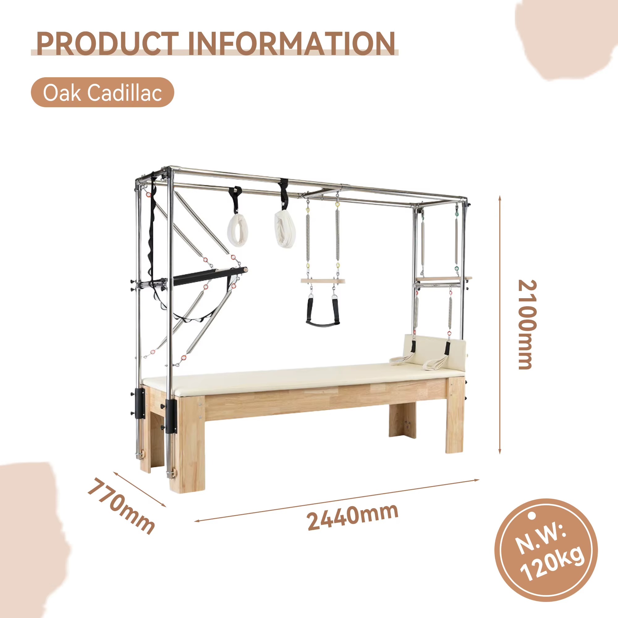 Peralatan Reformer Pilates Kay - Yoga Of Fitness ulasan dan harga