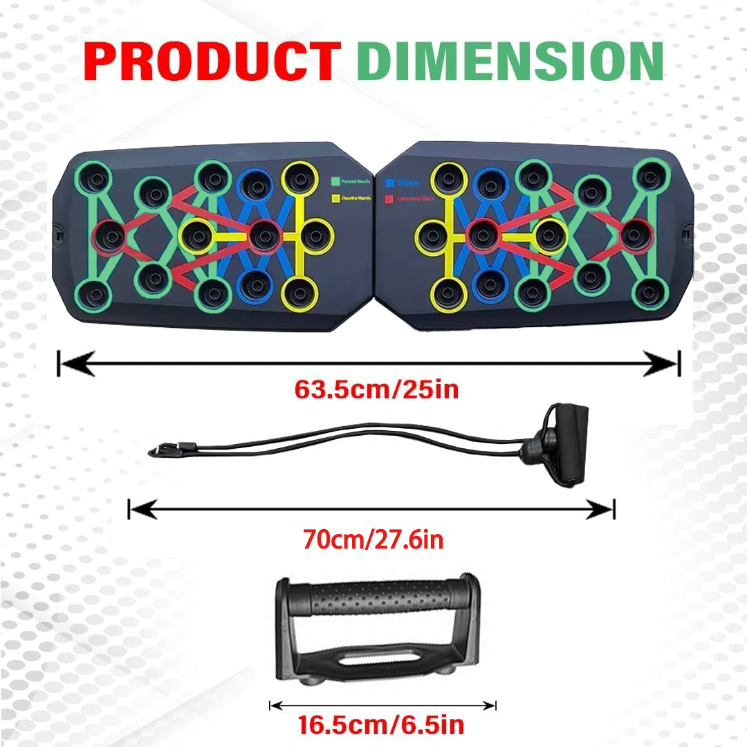 Braket papan Push Up lipat war - Push Up Board ulasan dan harga