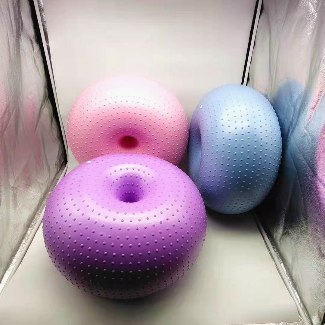 New Yoga Ball Donuts Thickened - Yoga Fitness Apple ulasan dan harga